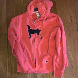 Black dog coral zip up